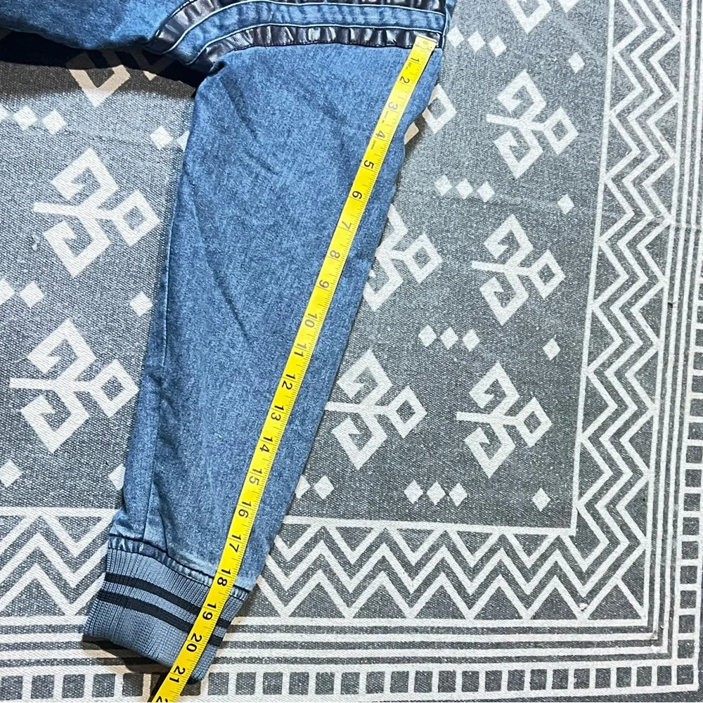 Ring of Fire big Kids Blue Jean denim varsity Jacket M